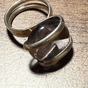 Elegant Silver and gray Women's Ring